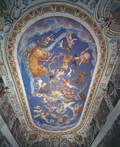 Astrologisk tak, i Sala del Mappamondo